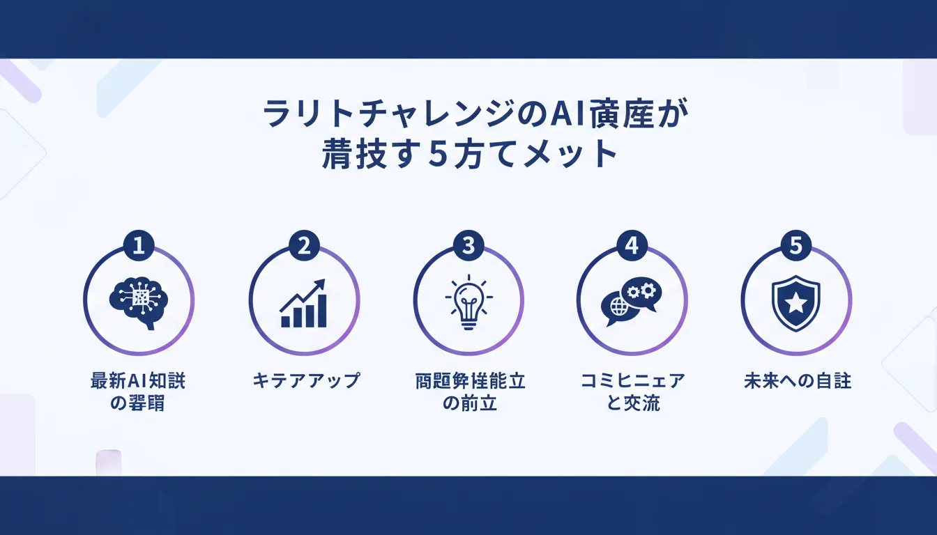 E資格, ラビットチャレンジ, AI講座,のメリットを図解で解説
