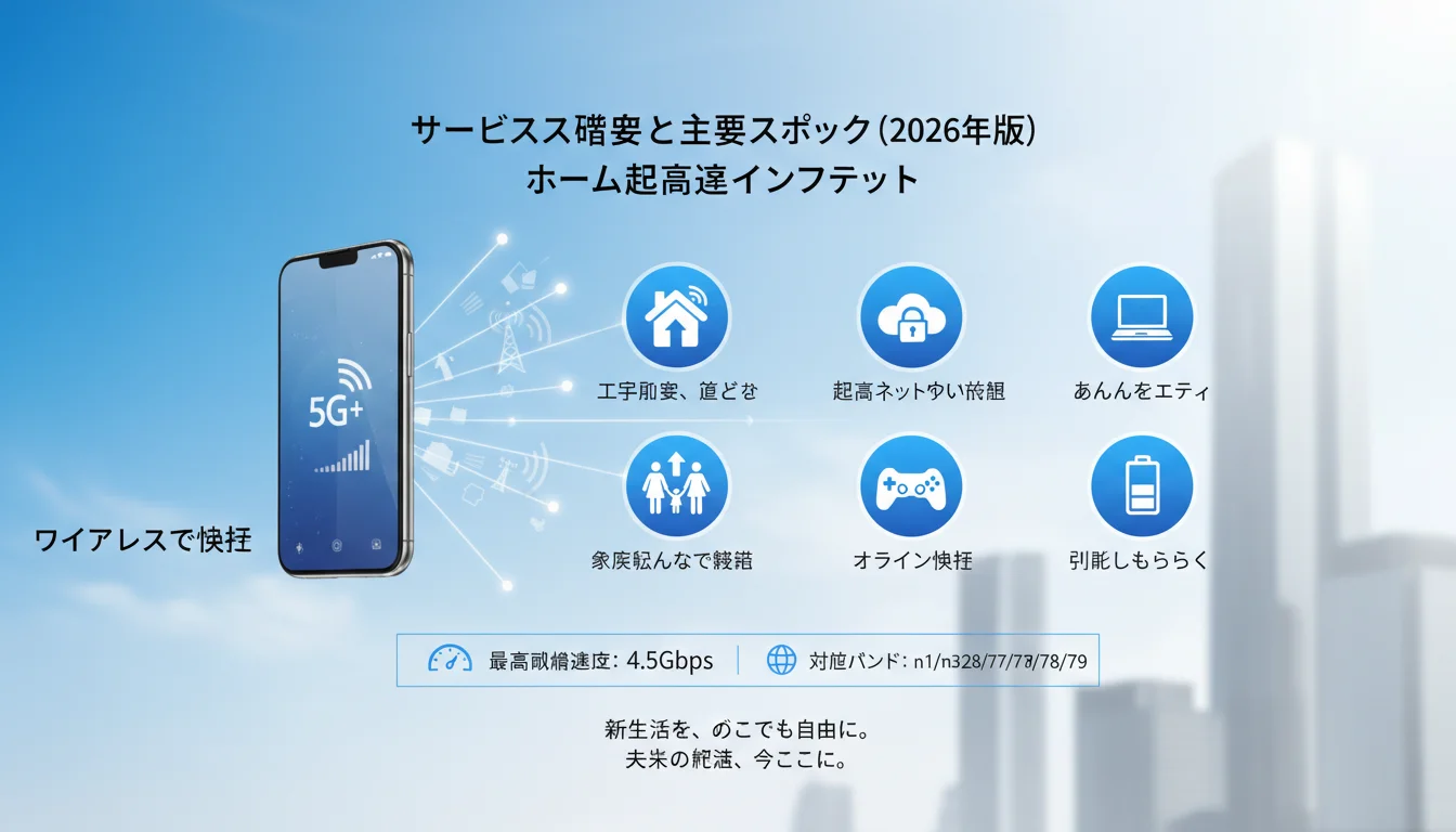 ドコモ home 5Gの特徴と基本情報