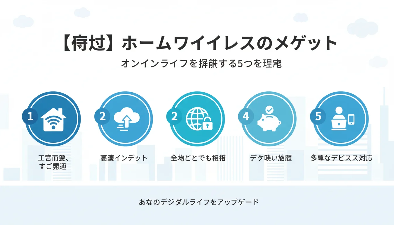 ドコモ home 5Gのメリットを図解で解説