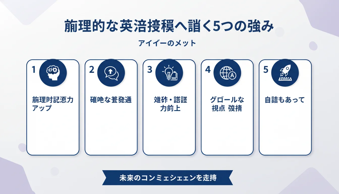 アイディー 英文添削 AIのメリットを図解で解説