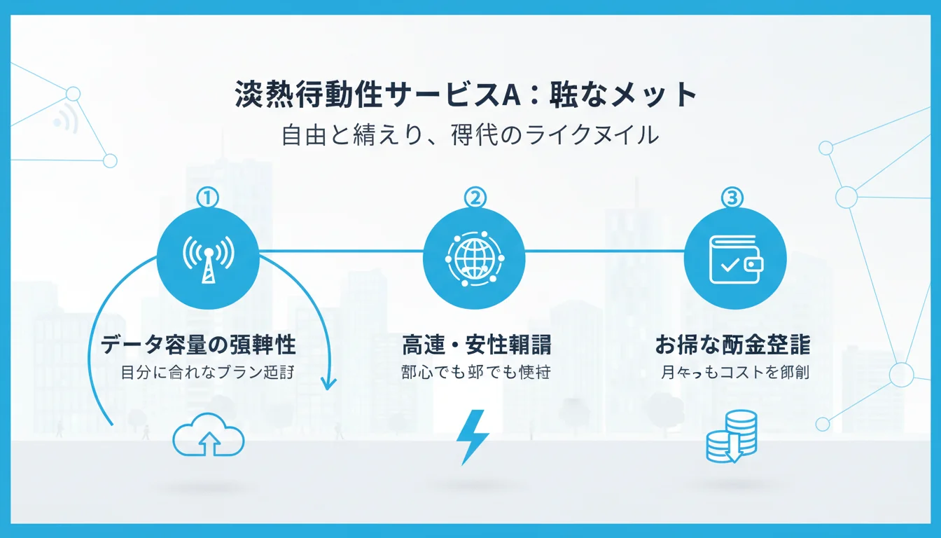 NUROモバイル 評判のメリットを図解で解説
